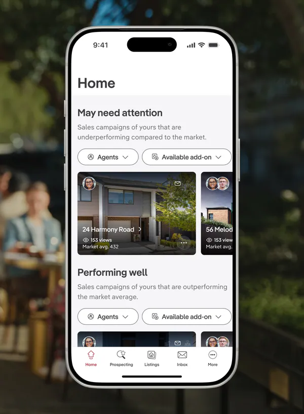Ignite home page, native app